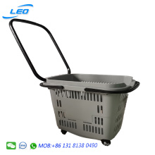 Best price plastic shopping basket shopping cart for shopping mall and super market